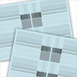 HO scale decals with raised 3D rive